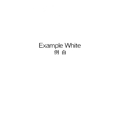 例白 EXAMPLE WHITE