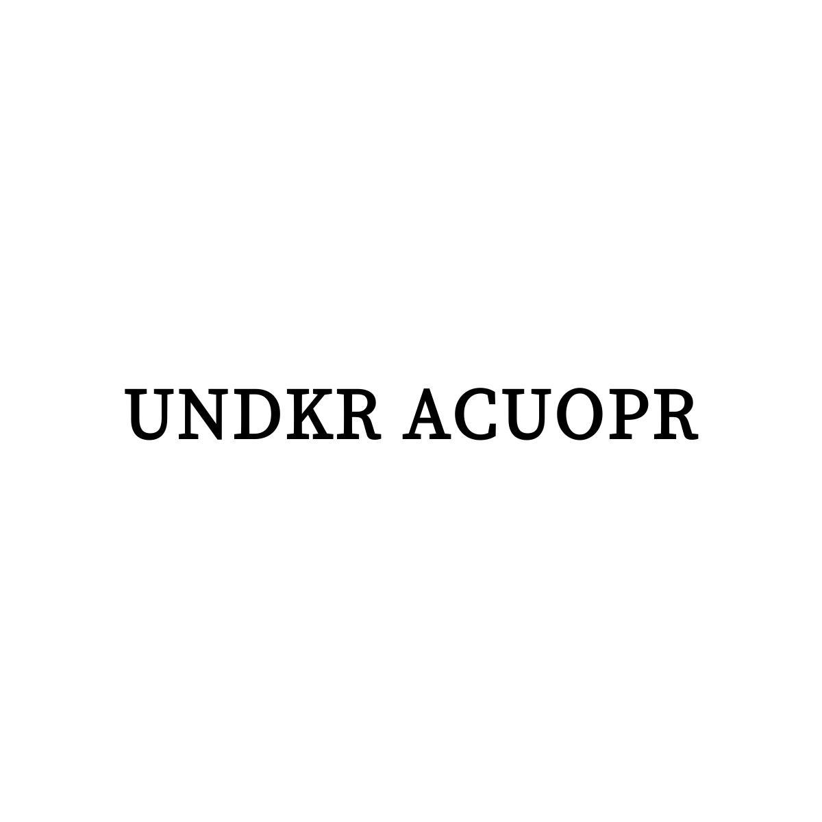25类-服装鞋帽UNDKR ACUOPR商标转让