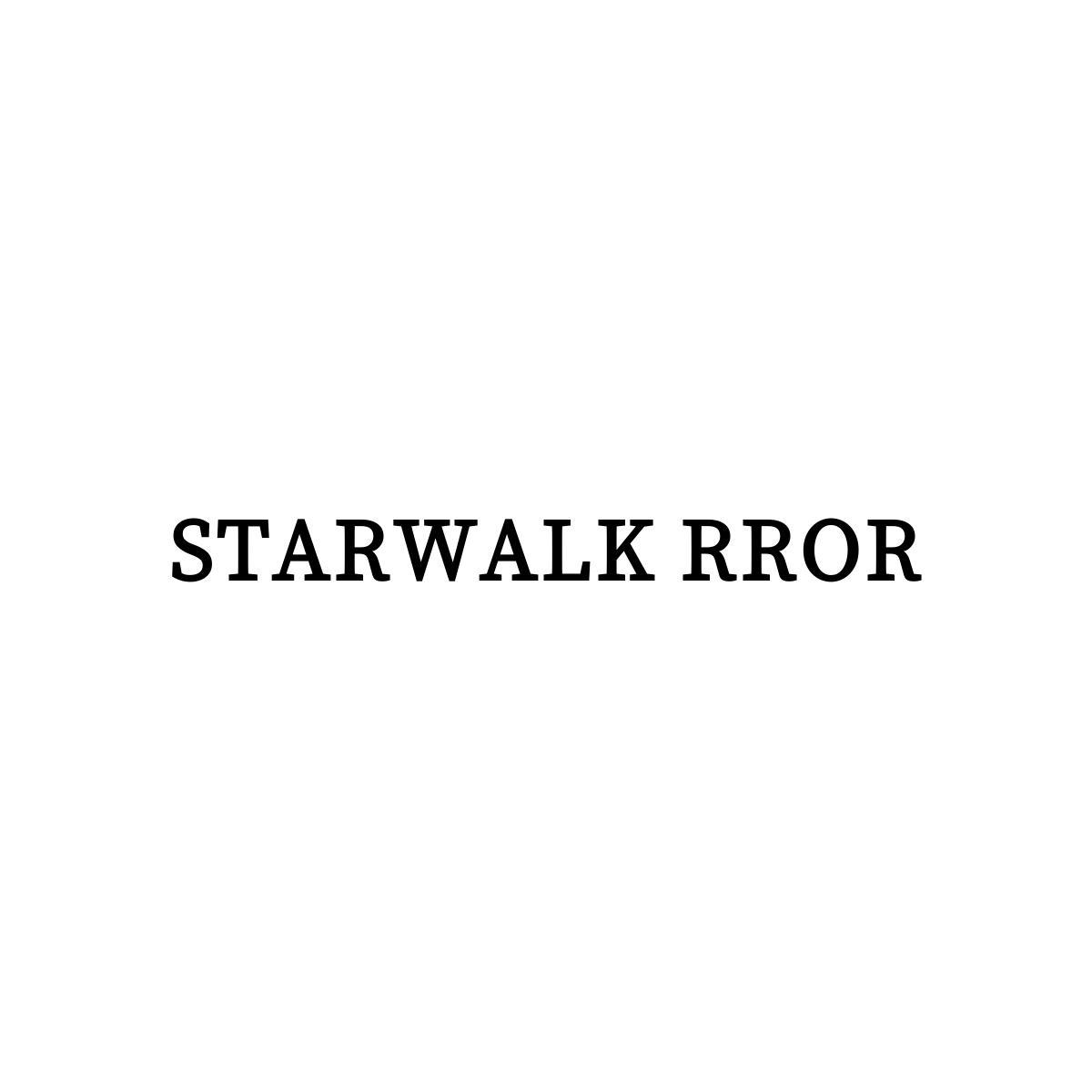 25类-服装鞋帽STARWALK RROR商标转让