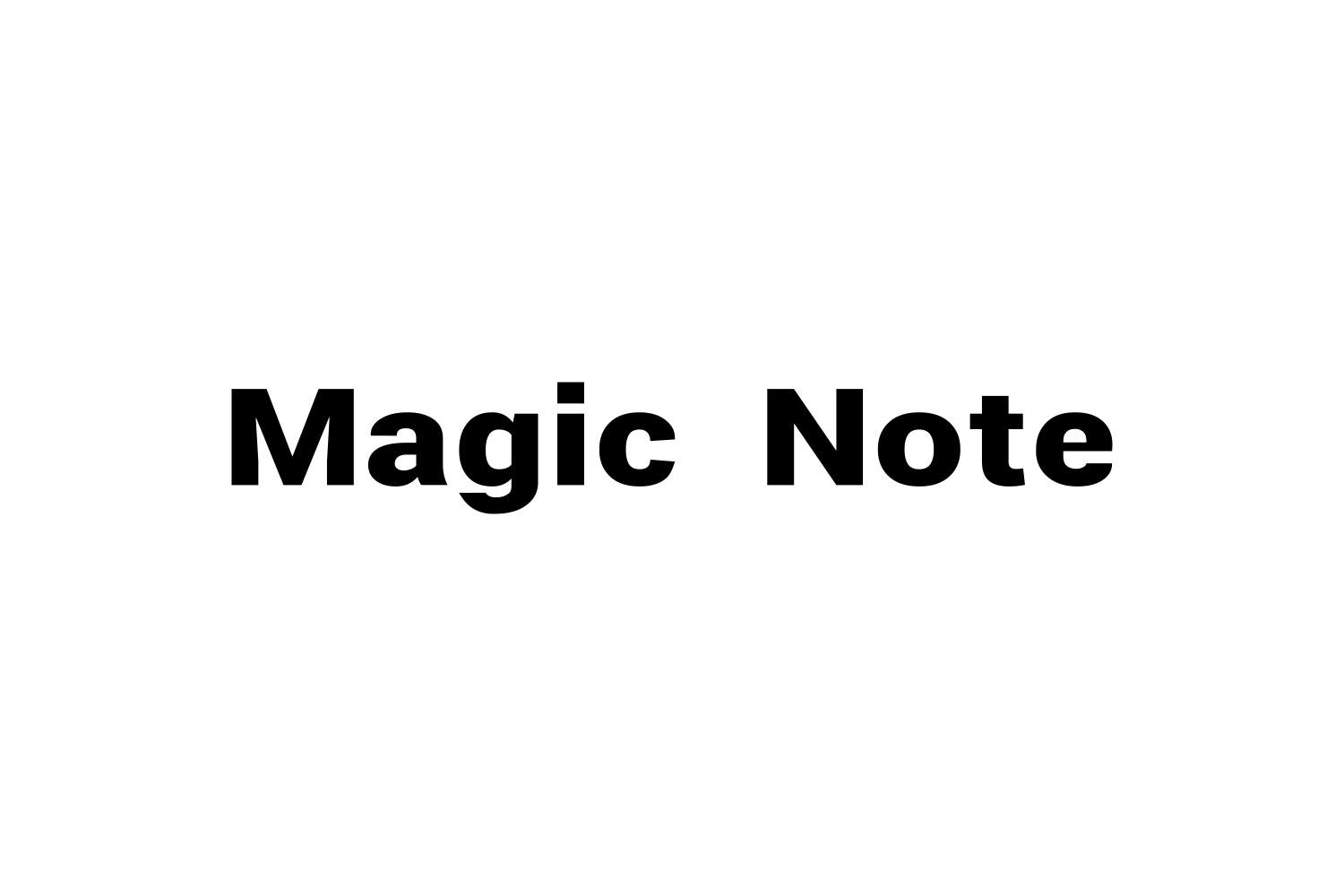 05类-医药保健MAGIC NOTE商标转让